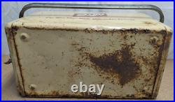 Vintage Cronstrom's Schlitz Beer Metal Picnic Cooler Ice Chest 19