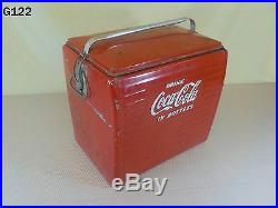 Vintage DRINK COCA COLA Metal Picnic Cooler COKE