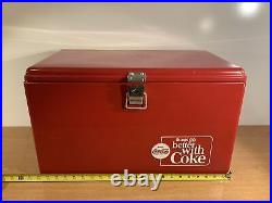 Vintage Double Handled Metal Coca Cola Things Go Better with Coke Cooler