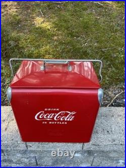 Vintage Drink Coca Cola Cooler Icebox Metal Vintage Drink Coca Cola Cooler Icebox Metal