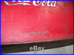 Vintage Drink Coca Cola Metal Cooler Advertising