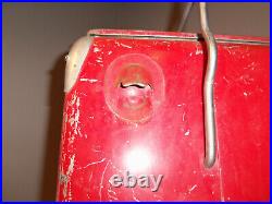 Vintage Drink Coca Cola Metal Cooler Icebox Action Mfg 1950's Large 16x17x12