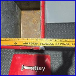 Vintage Drink Coca Cola Metal Cooler Icebox Action Mfg 1950's Large 16x17x12