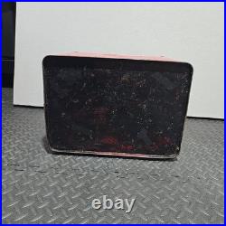 Vintage Drink Coca Cola Metal Cooler Icebox Action Mfg 1950's Large 16x17x12
