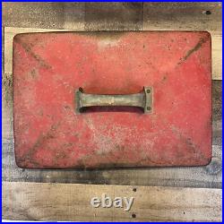 Vintage Drink Coca Cola Metal Cooler Icebox Action Mfg 1950's Large 16x17x12