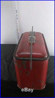 Vintage Embossed Coca Cola Metal Ice Chest