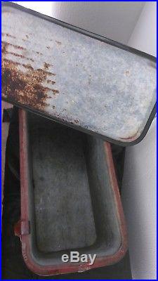 Vintage Embossed Coca Cola Metal Ice Chest