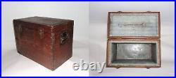 Vintage Falls City Brewery KY Wood Ice Box Chest Beer Cold Storage withMetal Liner