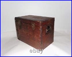 Vintage Falls City Brewery KY Wood Ice Box Chest Beer Cold Storage withMetal Liner