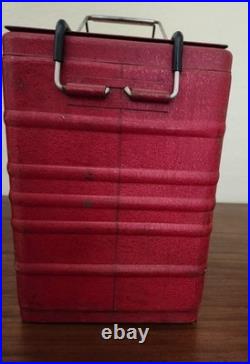 Vintage Falstaff Embossed Metal Portable Cooler