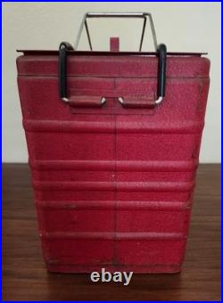 Vintage Falstaff Embossed Metal Portable Cooler