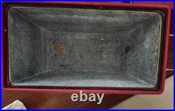 Vintage Falstaff Embossed Metal Portable Cooler