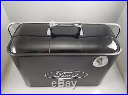 Vintage Ford Metal Cooler BLACK