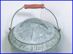 Vintage Galvanized Igloo 3 Gallon Water Cooler Metal