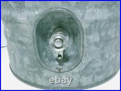 Vintage Galvanized Igloo 3 Gallon Water Cooler Metal
