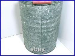 Vintage Galvanized Igloo 3 Gallon Water Cooler Metal