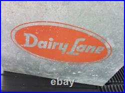 Vintage Galvanized Metal Dairy Lane Porch Milk Cooler Mint