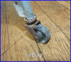 Vintage Galvanized WASH TUB on STAND withWHEELS, Garden Beer Cooler Wedding Decor