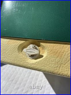 Vintage Green 28 Quart Insulated Coleman 5253-700 Snow-Lite Metal Cooler Withbox