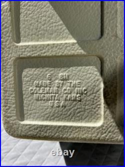 Vintage Green 28 Quart Insulated Coleman 5253-700 Snow-Lite Metal Cooler Withbox