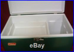 Vintage Green Coleman 56 Quart Snow-Lite Metal Cooler #5255-700 in Original Box