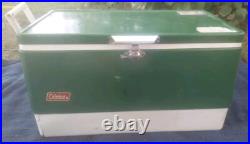Vintage Green Metal Coleman Cooler