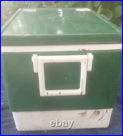 Vintage Green Metal Coleman Cooler