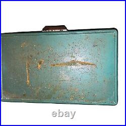 Vintage Green Metal Coleman Cooler Supernatural 1978 Distressed Scratched