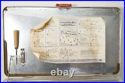 Vintage Hamilton Skotch Aluminum Metal Cooler 22 x 13 with Pick, Opener, Paper