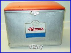 Vintage Hamm's Beer Cooler, Metal, Cronstroms Minneapolis, Bear Ad
