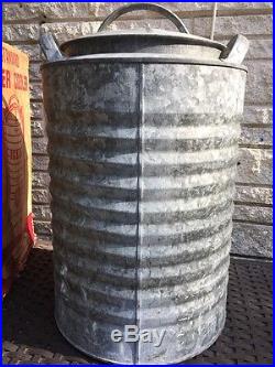 Vintage IGLOO Galvanized Metal 5 Gallon Water Cooler In Original Box FREE SHIP