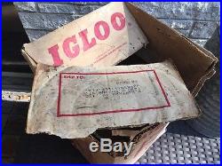 Vintage IGLOO Galvanized Metal 5 Gallon Water Cooler In Original Box FREE SHIP