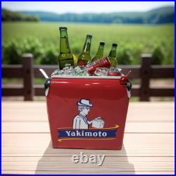 Vintage Ice Chest Creative Yakimoto Outdoor Rolling Steel Legacy Cooler
