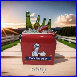 Vintage Ice Chest Creative Yakimoto Outdoor Rolling Steel Legacy Cooler