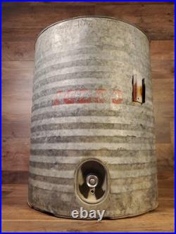 Vintage Igloo Galvanized Metal 10 Gallon Water Cooler Rare 1950's All Metal Type