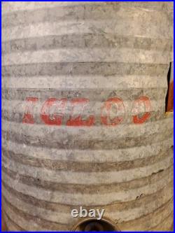 Vintage Igloo Galvanized Metal 10 Gallon Water Cooler Rare 1950's All Metal Type