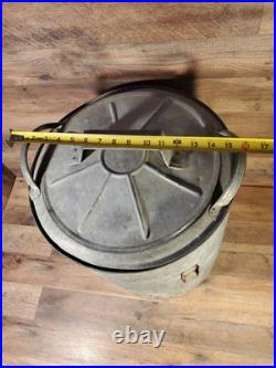 Vintage Igloo Galvanized Metal 10 Gallon Water Cooler Rare 1950's All Metal Type