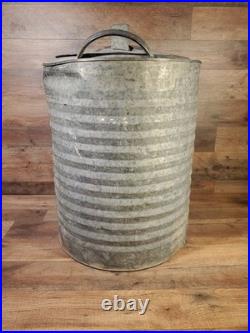 Vintage Igloo Galvanized Metal 10 Gallon Water Cooler Rare 1950's All Metal Type