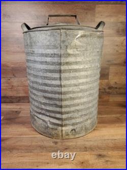 Vintage Igloo Galvanized Metal 10 Gallon Water Cooler Rare 1950's All Metal Type