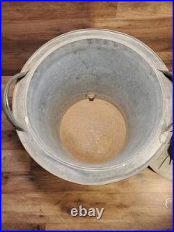 Vintage Igloo Galvanized Metal 10 Gallon Water Cooler Rare 1950's All Metal Type