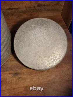 Vintage Igloo Galvanized Metal 10 Gallon Water Cooler Rare 1950's All Metal Type