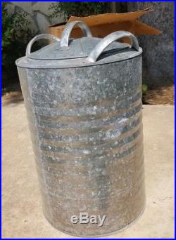 Vintage Igloo Galvanized Metal 5 Gallon Perm-a-lined Drinking Water Cooler Mint