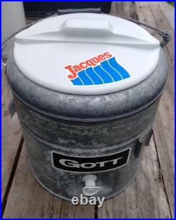 Vintage Jacques Seed 2 Gallon Metal Galvanized Gott water Cooler