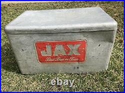 Vintage Jax Beer Metal Embossed Cooler