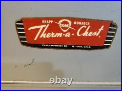 Vintage K & M Therm-A-Chest Saint Louis Missouri USA all metal cooler
