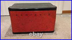 Vintage KAMPKOLD Red Metal Cooler 1950's Era 25 x 14 x 13.5 with Divider MCM Vintage KAMPKOLD Red Metal Cooler 1950's Era 25 x 14 x 13.5 with Divider MCM