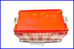 Vintage KILTIE Red Plaid Metal Cooler 1950's Era 16.5 x 9.5 x 11.5 MCM RETRO Vintage KILTIE Red Plaid Metal Cooler 1950's Era 16.5 x 9.5 x 11.5 MCM RETRO