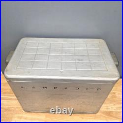 Vintage KampKold Aluminum Cooler / Ice Chest