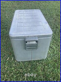 Vintage Kampkold Aluminum Ice Chest Cooler No Shelf 22.5 x 13.5 x 14