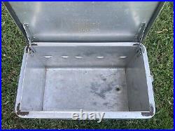 Vintage Kampkold Aluminum Ice Chest Cooler No Shelf 22.5 x 13.5 x 14